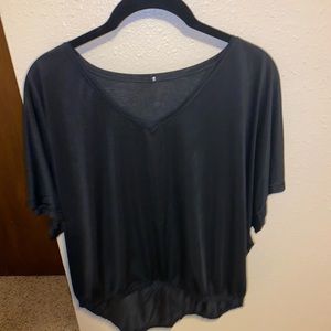 Lululemon black mesh top